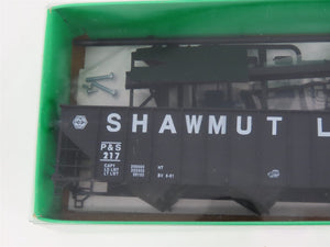 HO Scale Bowser Kit #55106 P&S Shawmut Line 3-Bay Open Hopper #217 - Sealed