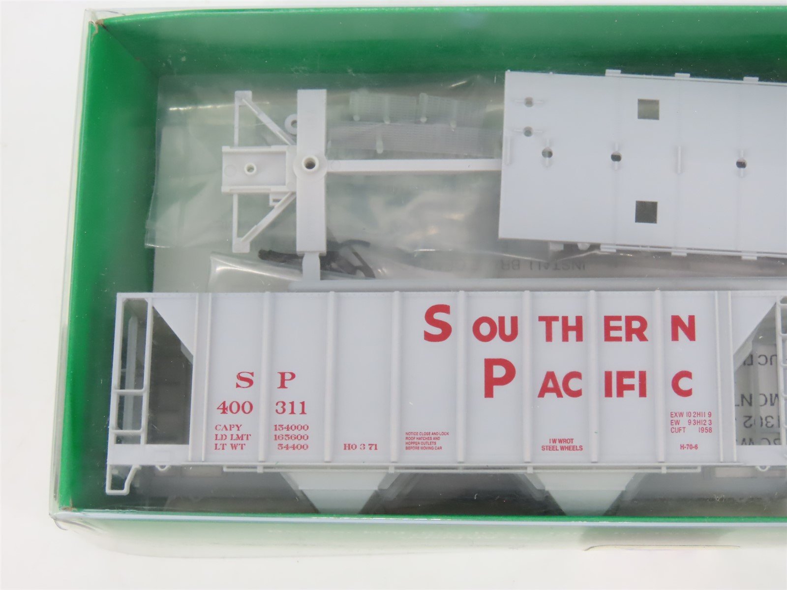 HO Scale Bowser Kit #56871 SP Southern Pacific 2-Bay Hopper #400311 - Sealed