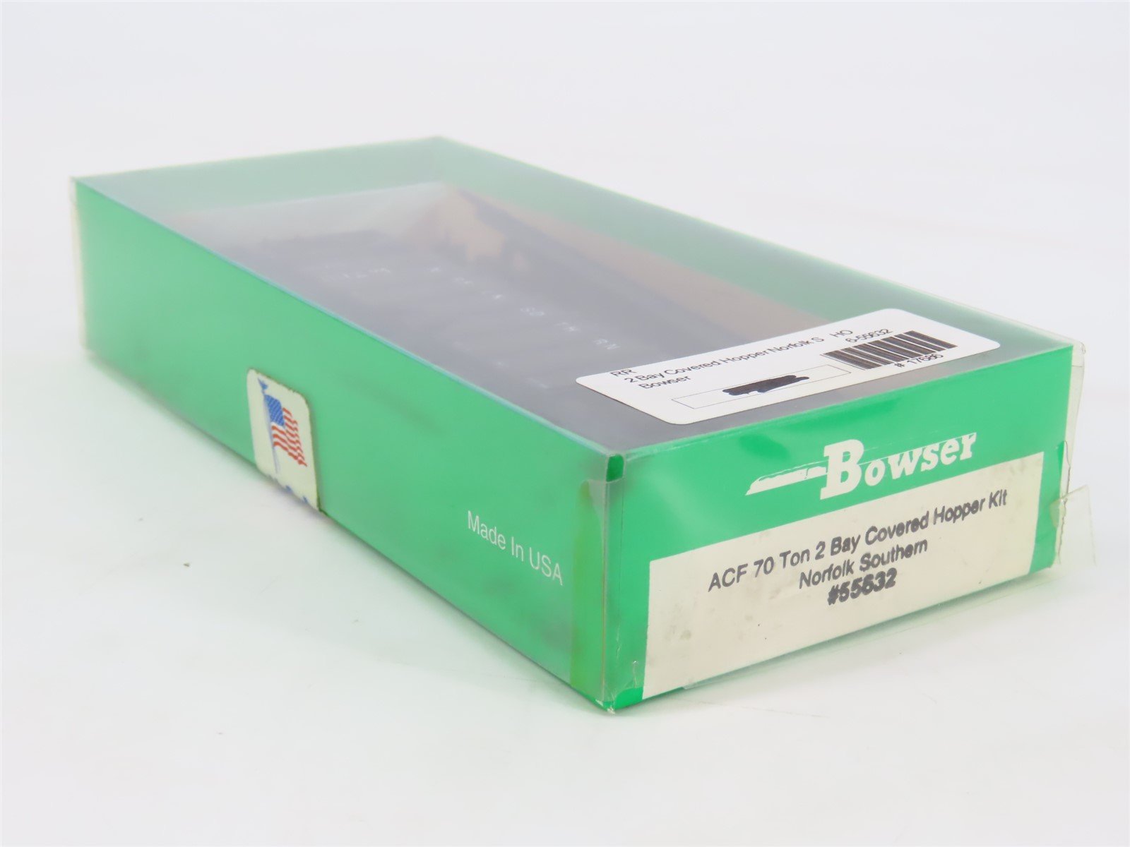 HO Scale Bowser Kit #55632 NS Norfolk Southern 2-Bay Hopper #3014 - Sealed
