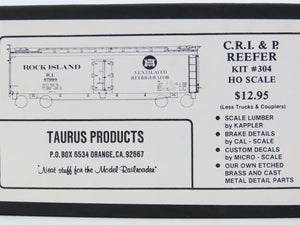 HO Scale Taurus Products Wood Kit #304 RI Rock Island CRI&P Reefer