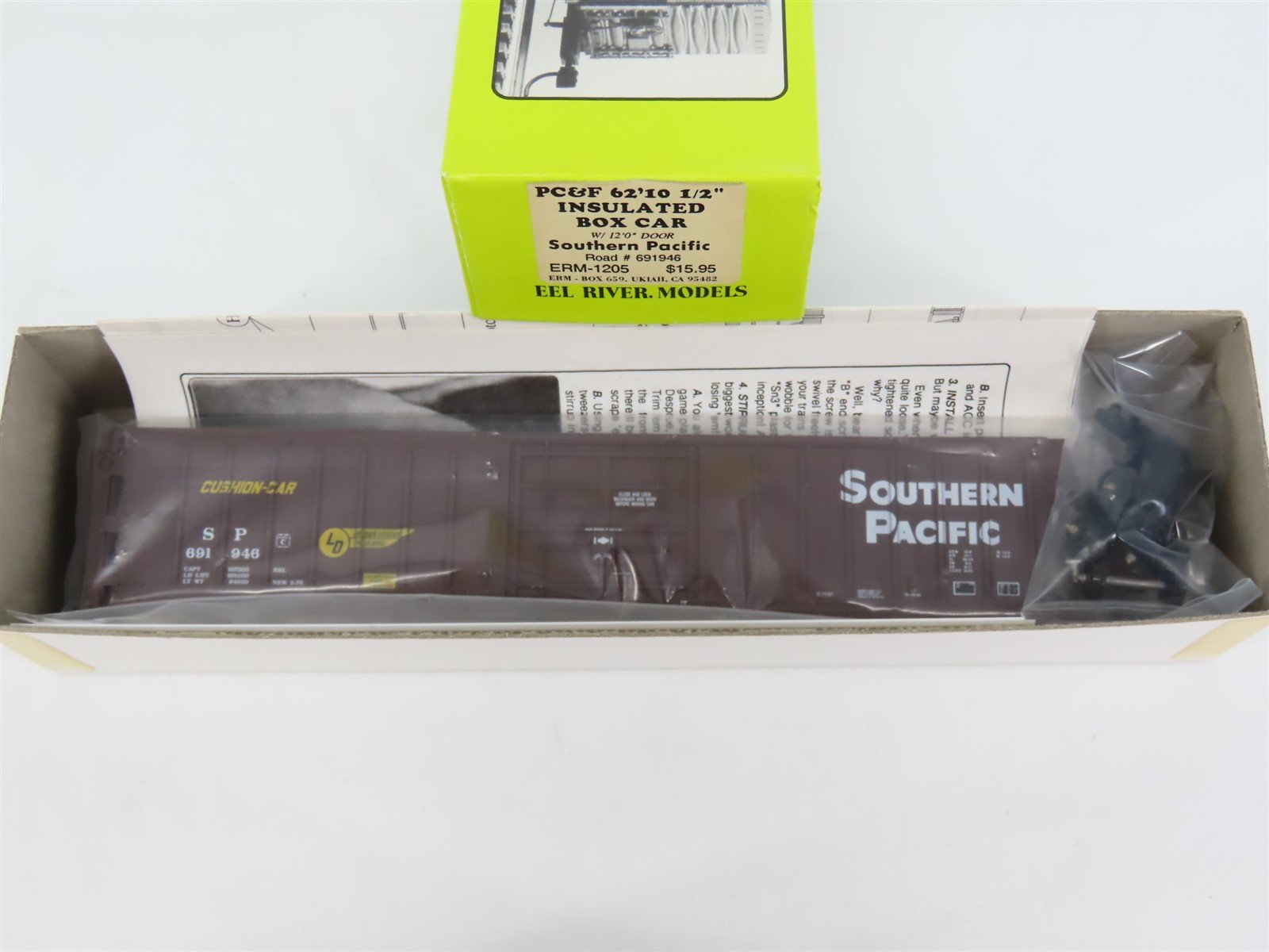 HO Scale Eel River Models Kit ERM-1205 SP Southern Pacific Box Car #691946