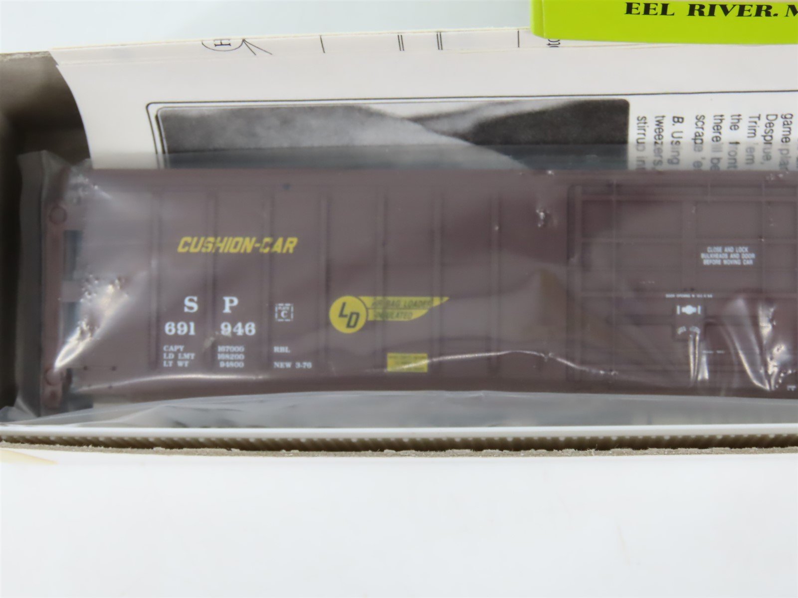 HO Scale Eel River Models Kit ERM-1205 SP Southern Pacific Box Car #691946