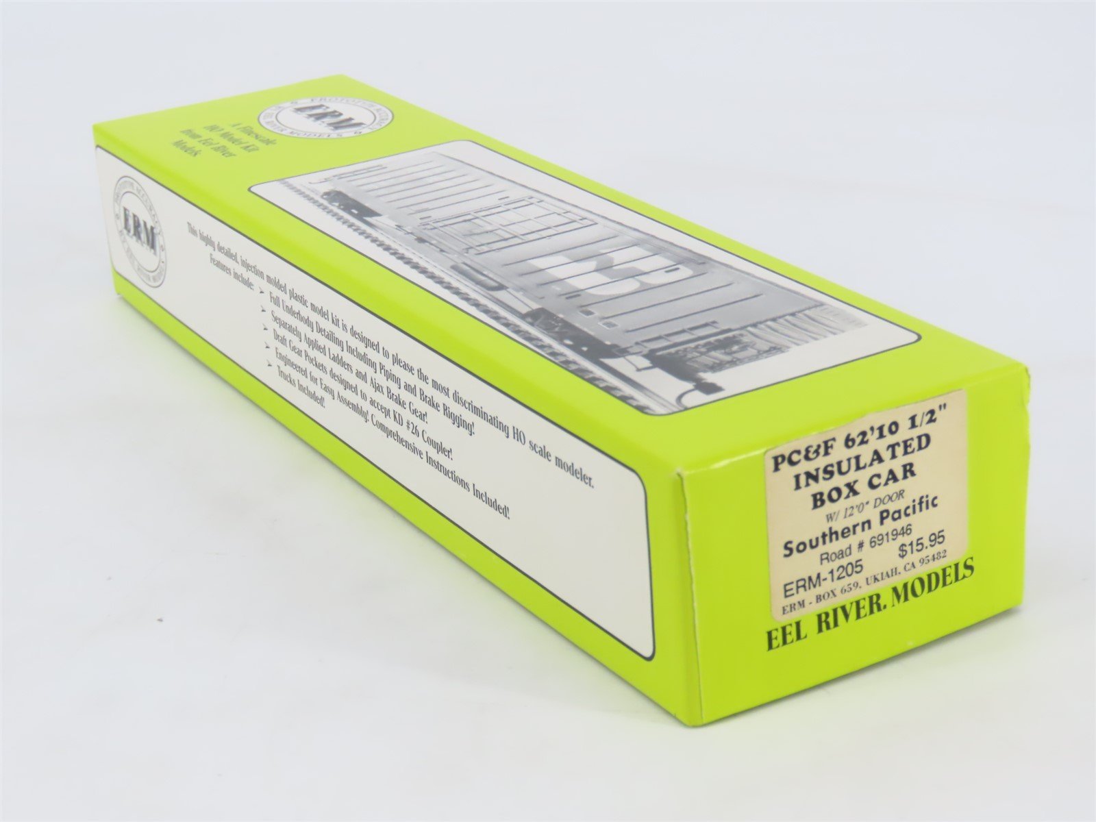 HO Scale Eel River Models Kit ERM-1205 SP Southern Pacific Box Car #691946