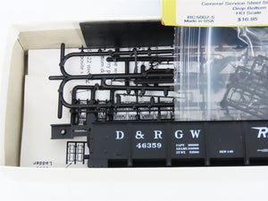HO Scale Red Caboose Kit RC-5007-5 D&RGW Rio Grande Drop Bottom Gondola #46359