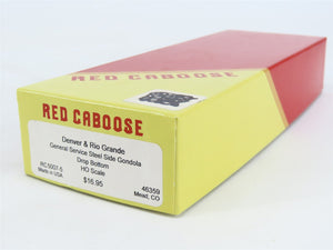 HO Scale Red Caboose Kit RC-5007-5 D&RGW Rio Grande Drop Bottom Gondola #46359