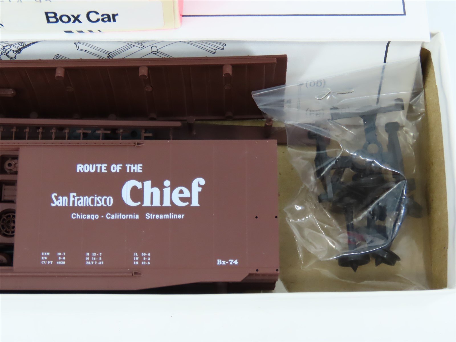 HO Scale InterMountain Kit 40908-03 ATSF Santa Fe 50' Single Door Box Car #12554