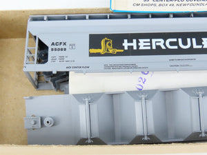 HO Scale Athearn Rail Runner Kit 128 ACFX Hercules 4-Bay Covered Hopper #55069