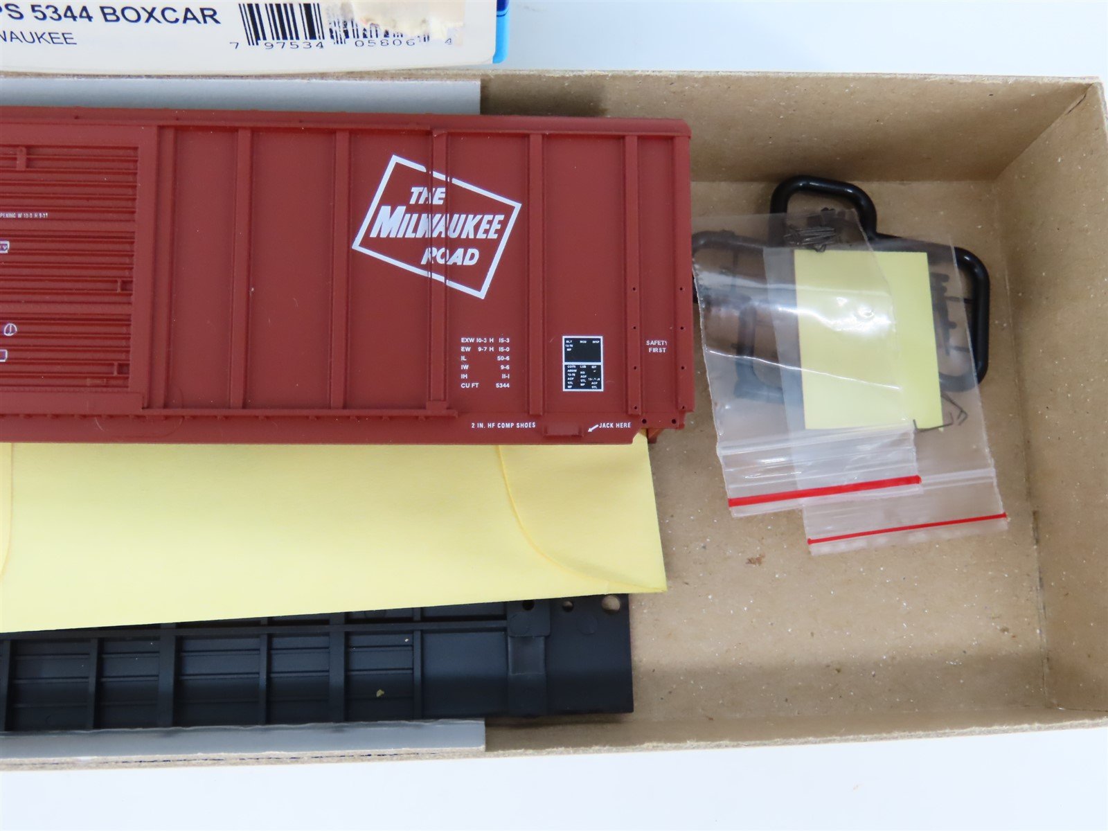 HO Scale Athearn Kit 05806 MILW Milwaukee Road 50' Single Door Box Car #50791