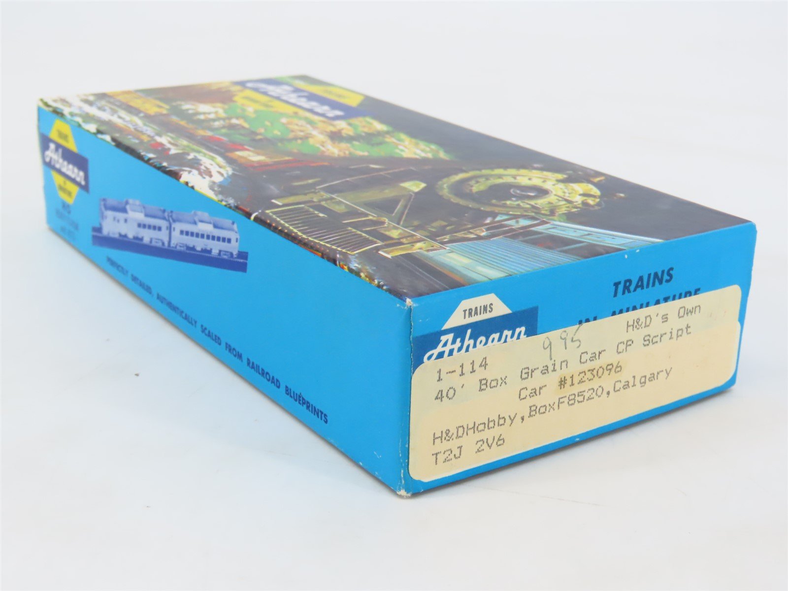 HO Scale Athearn H&D Kit 1-114 CP Canadian Pacific Railroad 40' Box Car #123096