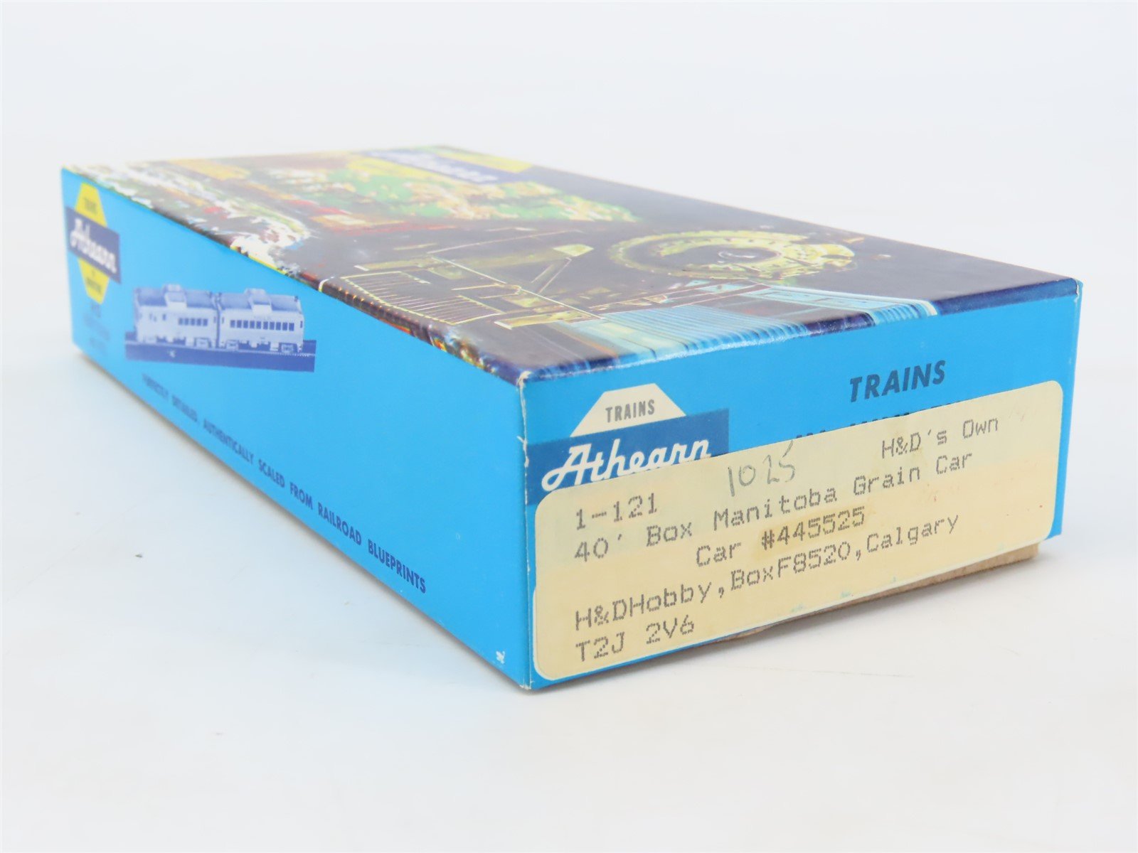 HO Scale Athearn H&D Kit 1-121 CN Canadian National 40' Manitoba Box Car #445525