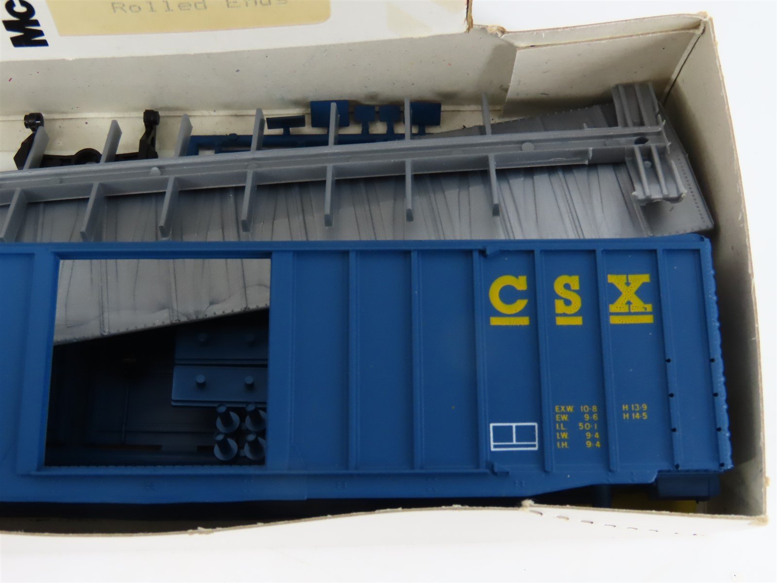 HO Scale McKean Models Kit #908 CSXT CSX 50' Single Door Box Car #129967