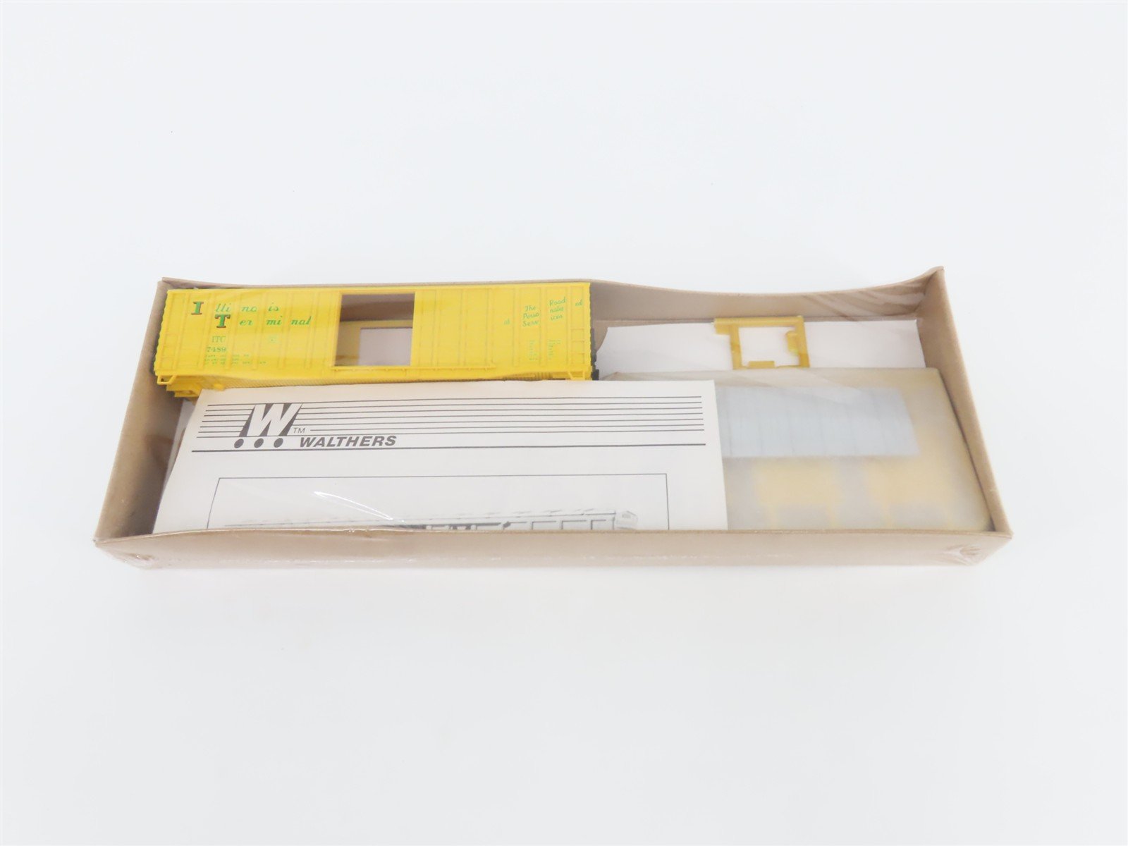 HO Scale Walthers Kit 932-4708 ITC Illinois Terminal 50' Box Car #7489 - SEALED