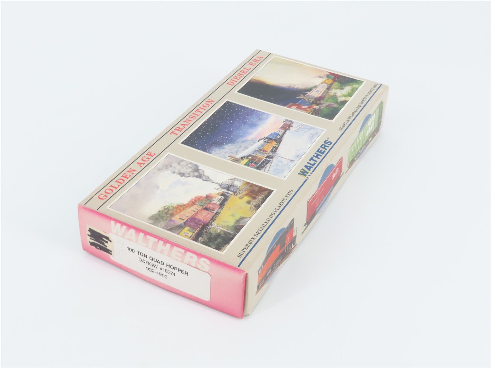 HO Scale Walthers Kit 932-4903 D&RGW Rio Grande 4-Bay Hopper #16374 - SEALED