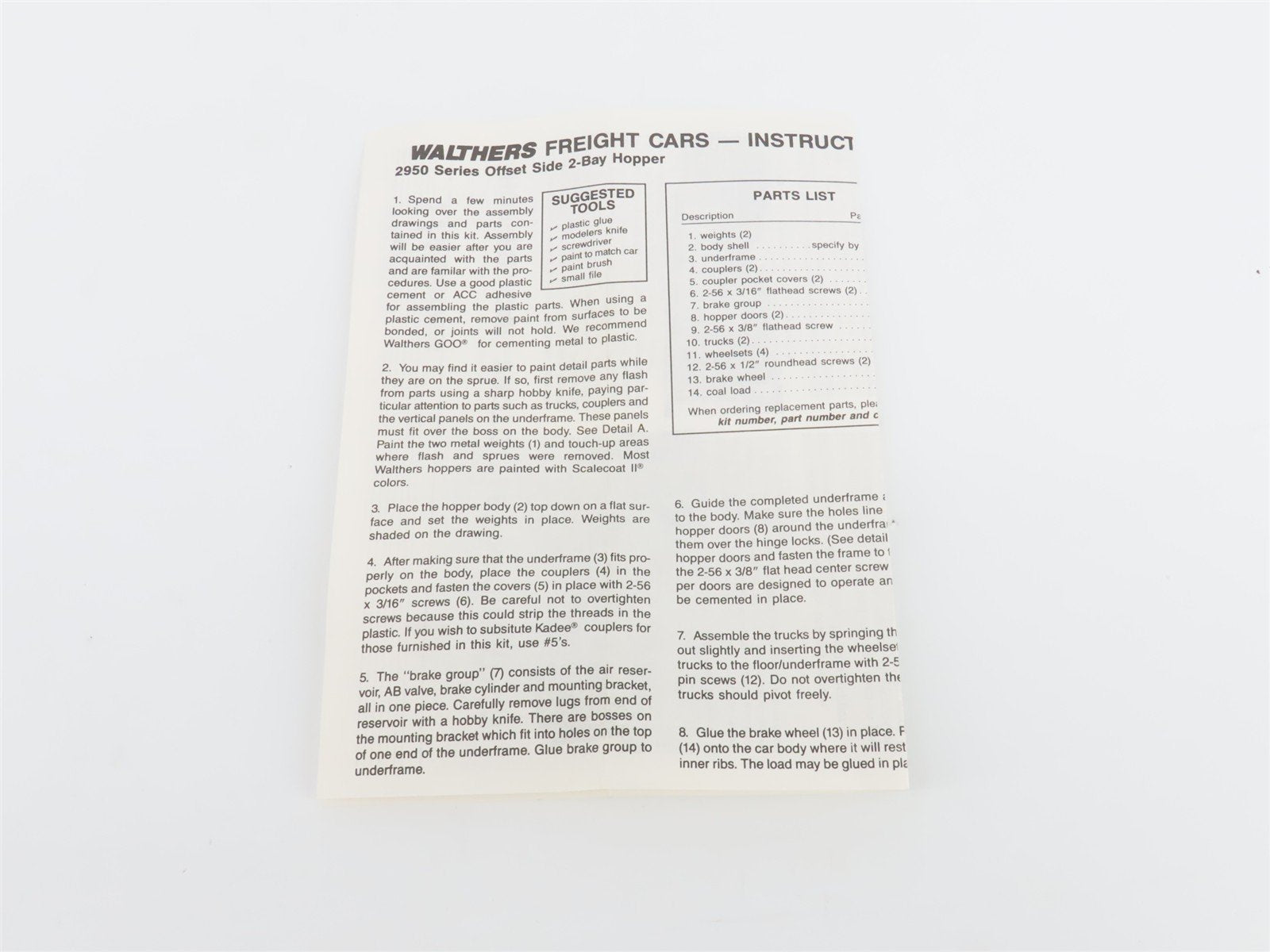 HO Walthers Kit 932-2972 C&EI Chicago Line 36' 2-Bay Offset Hopper #97489 w/Load