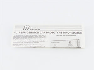 HO Scale Walthers Kit 932-2404 SFRD ATSF Santa Fe 40' Wood Reefer #26072