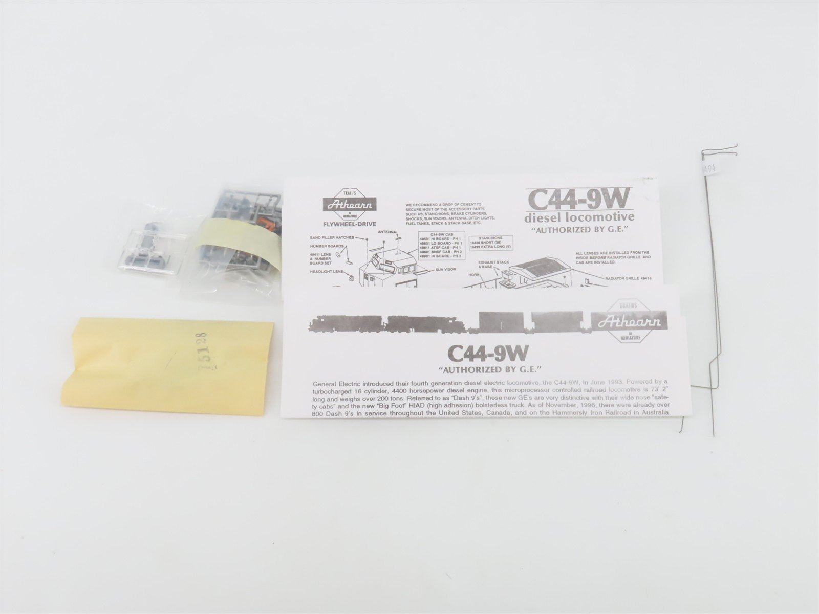 HO Scale Athearn 4936 BNSF Railway GE C44-9W Diesel Locomotive #986