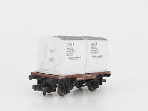 OO Bachmann Branchline 33-330 BR British Railways Conflat Flat Car w/ Containers