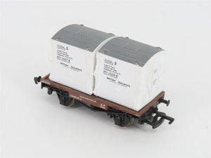 OO Bachmann Branchline 33-330 BR British Railways Conflat Flat Car w/ Containers