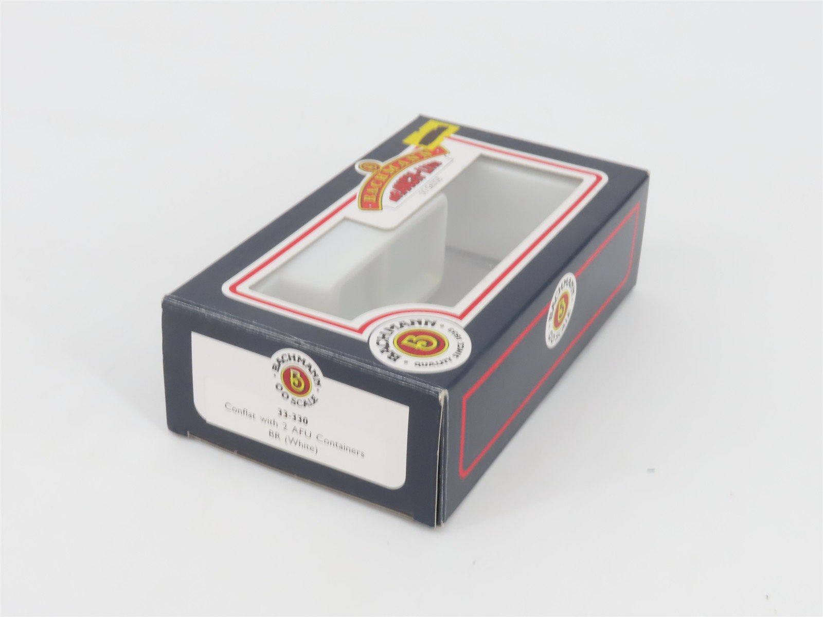 OO Bachmann Branchline 33-330 BR British Railways Conflat Flat Car w/ Containers