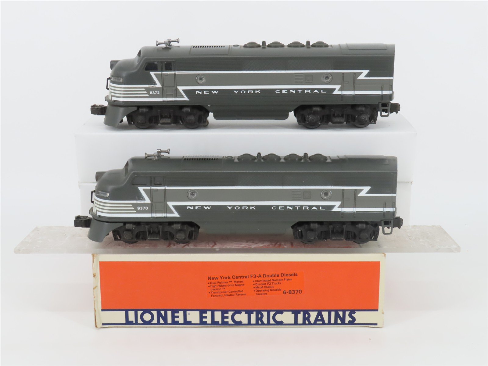O Gauge 3-Rail Lionel 6-8370 NYC New York Central EMD F3A/A Diesel Set