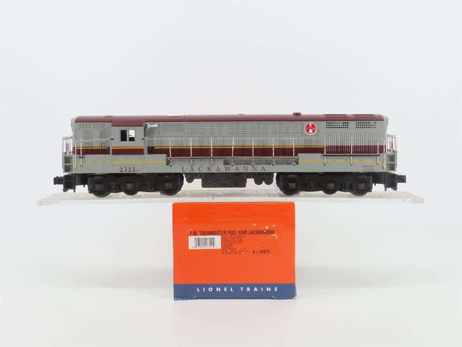 O 3-Rail Lionel Celebration 6-18322 DL&W FM Trainmaster Diesel #2321 TMCC/Sound