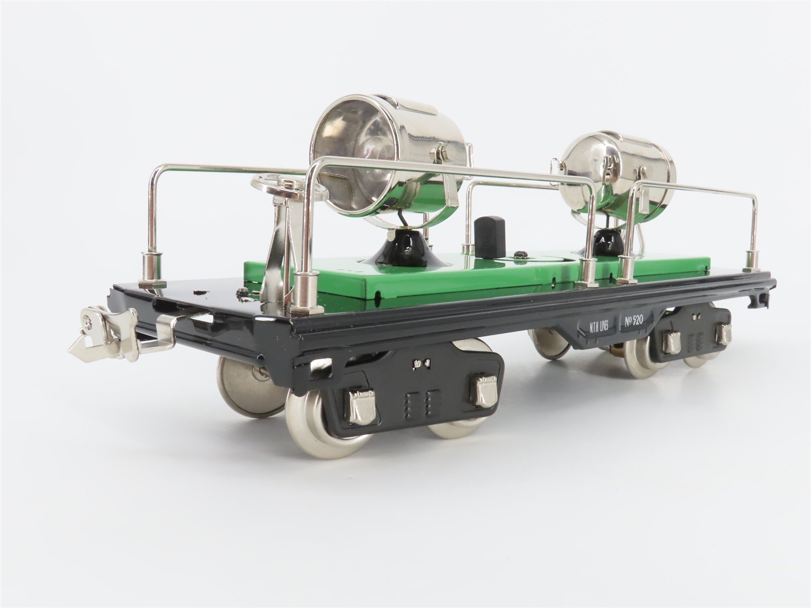 Standard Gauge MTH Tinplate 10-1116 Searchlight Flatcar #520