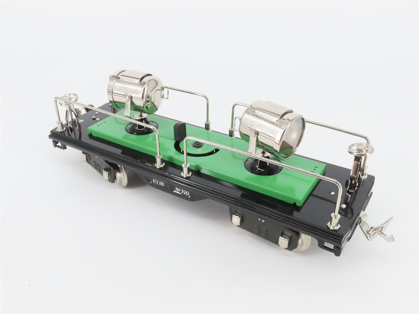 Standard Gauge MTH Tinplate 10-1116 Searchlight Flatcar #520