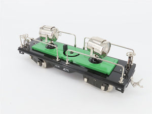 Standard Gauge MTH Tinplate 10-1116 Searchlight Flatcar #520