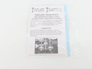 Standard Gauge MTH Tinplate 10-1116 Searchlight Flatcar #520