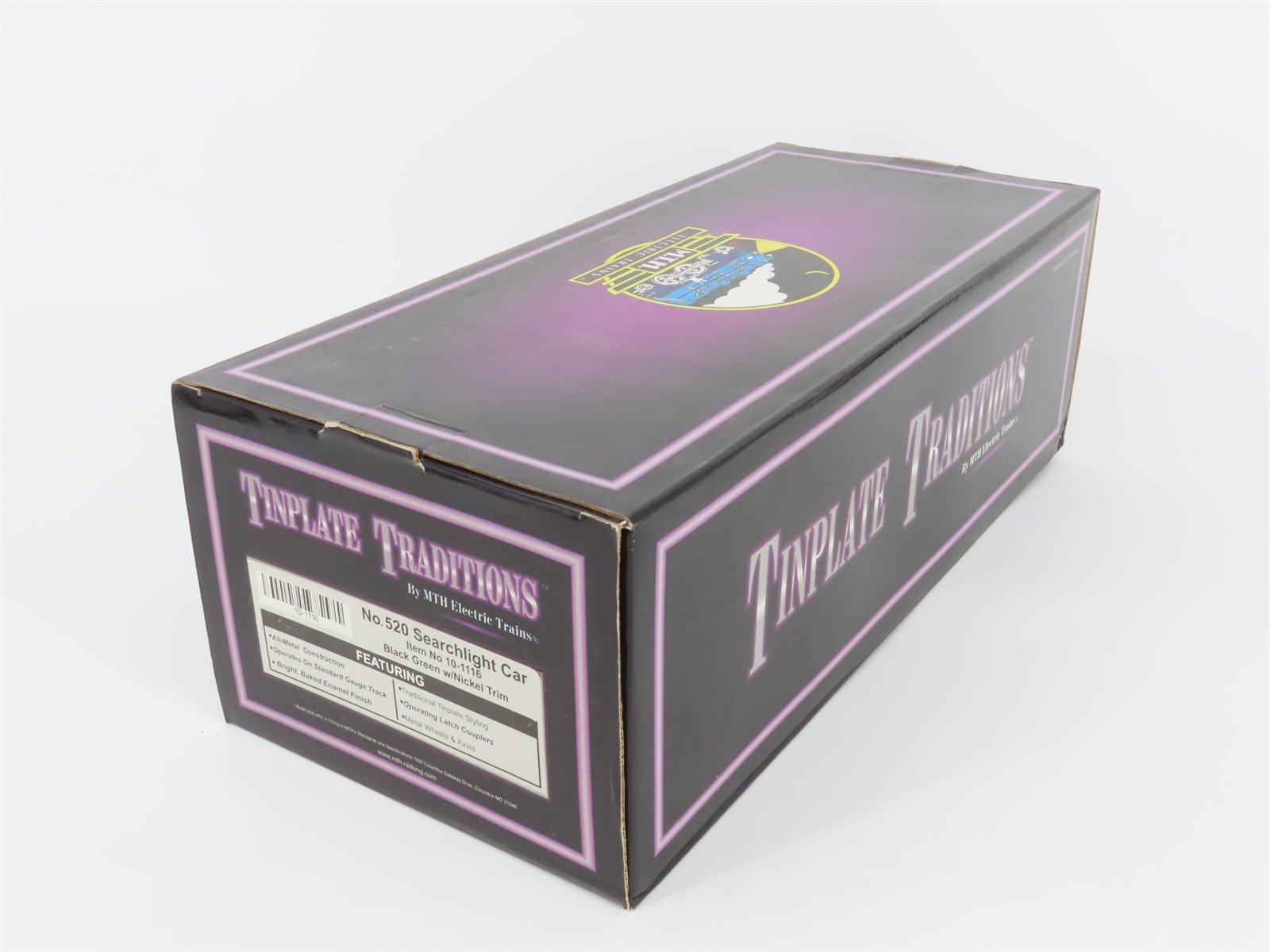 Standard Gauge MTH Tinplate 10-1116 Searchlight Flatcar #520