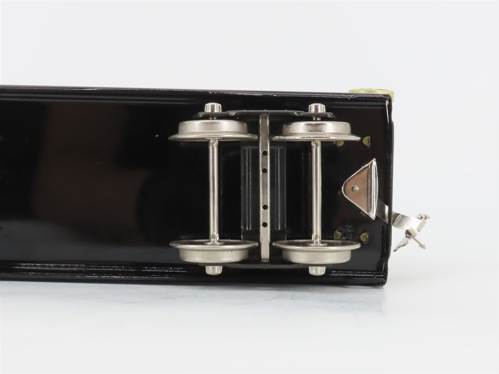 Standard Gauge MTH Tinplate 10-1084 Mojave Dump Car w/ Brass Trim #18