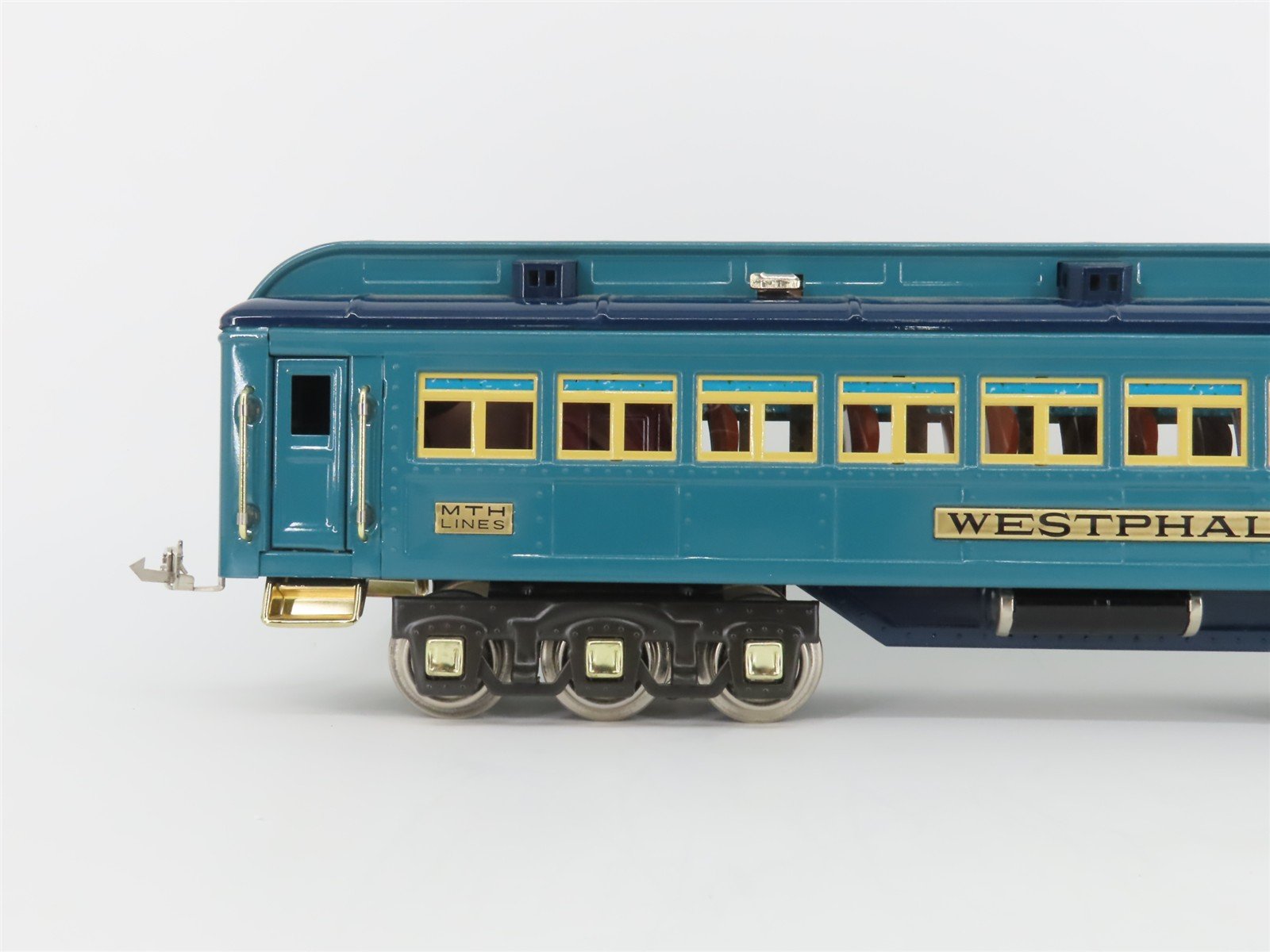 Standard Gauge MTH Tinplate 10-1114B Blue Comet Coach Passenger Car 