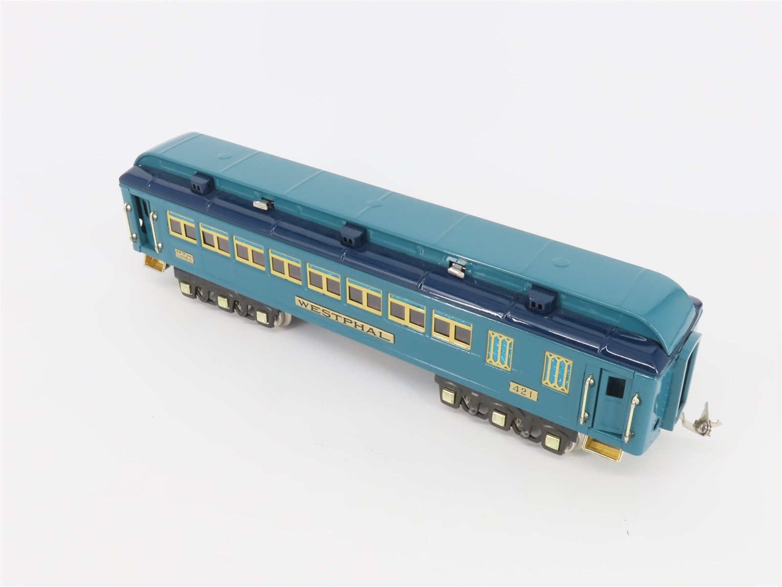 Standard Gauge MTH Tinplate 10-1114B Blue Comet Coach Passenger Car 