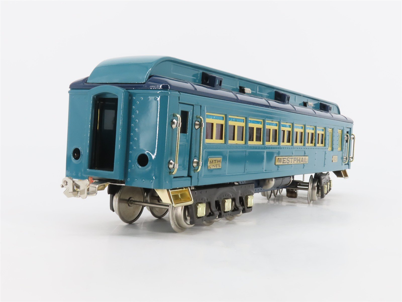 Standard Gauge MTH Tinplate 10-1114B Blue Comet Coach Passenger Car 