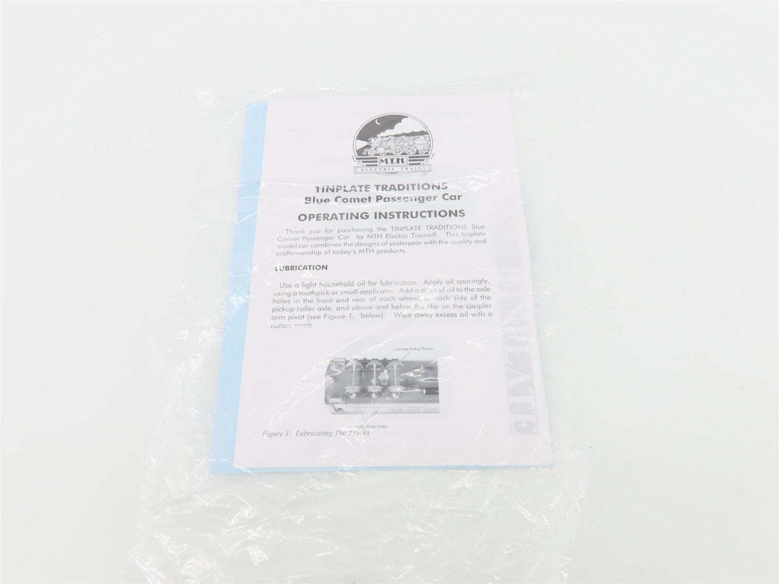 Standard Gauge MTH Tinplate 10-1114B Blue Comet Coach Passenger Car 