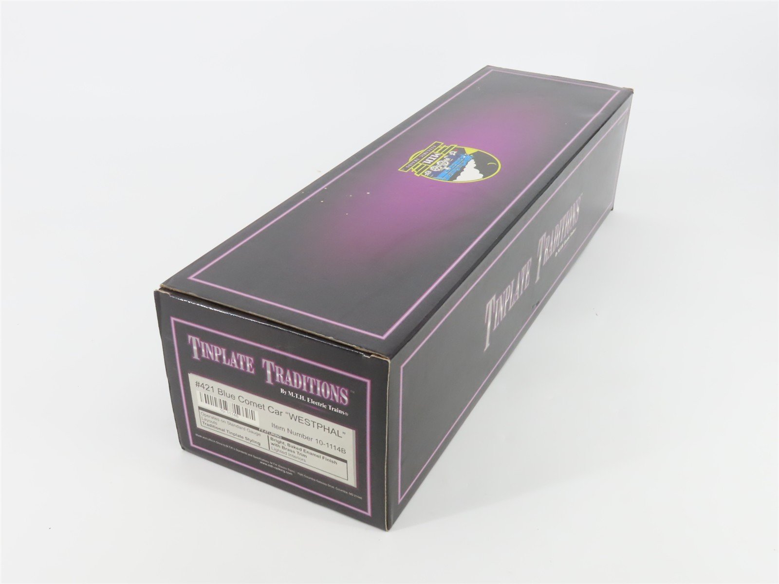 Standard Gauge MTH Tinplate 10-1114B Blue Comet Coach Passenger Car 