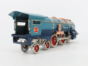 Standard Gauge MTH Tinplate 10-1112-0 Unlettered Blue 4-4-4 Steam Locomotive