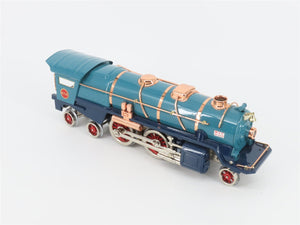 Standard Gauge MTH Tinplate 10-1112-0 Unlettered Blue 4-4-4 Steam Locomotive