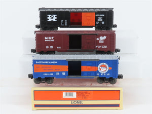 O Gauge 3-Rail Lionel 6-19292 MKT/NH/B&O 6464 Series VI Boxcar 3-Car Set