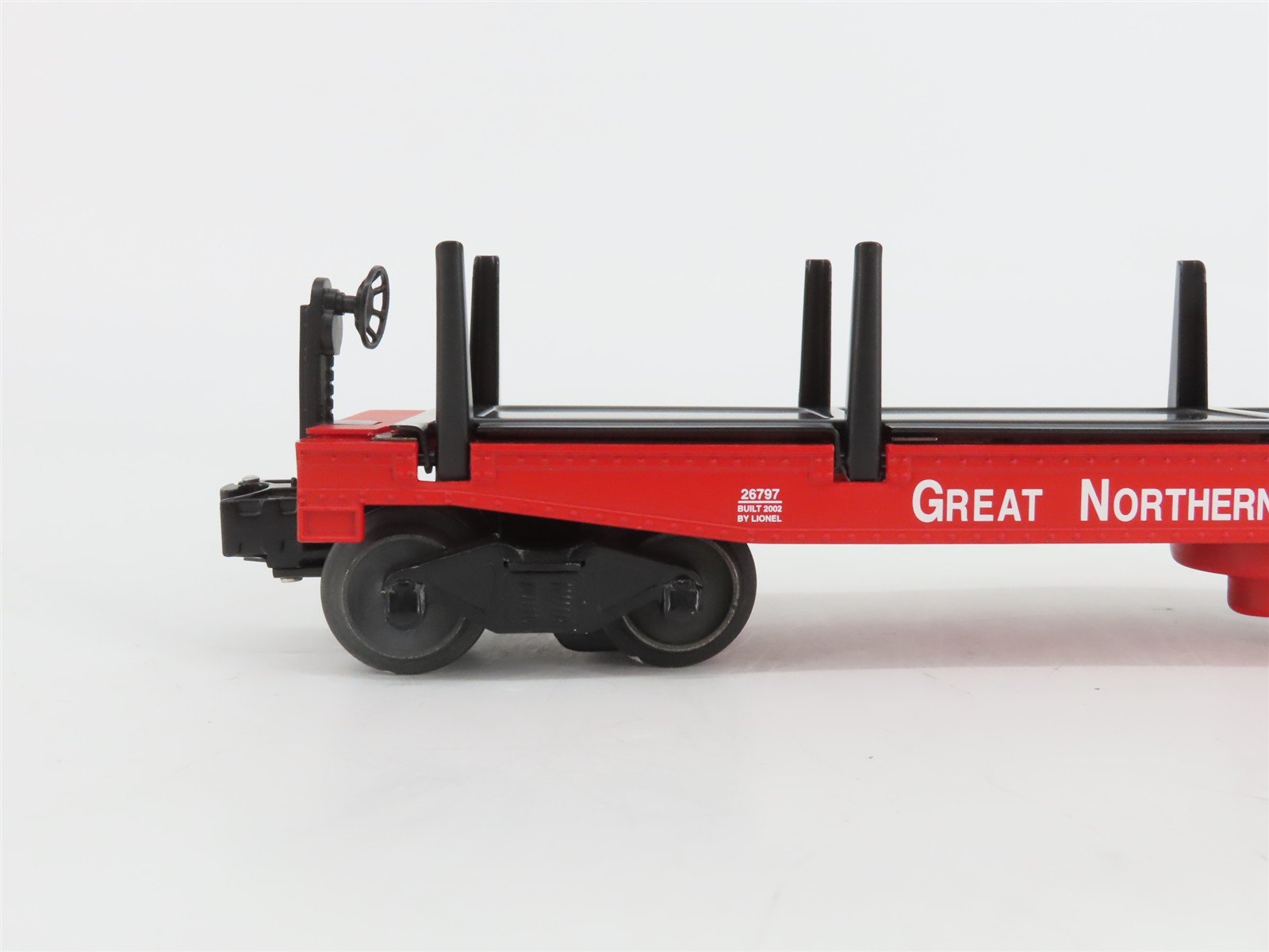 O Gauge 3-Rail Lionel 6-26797 GN Great Northern Log Dump Car #60011 w/Loads