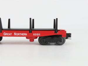 O Gauge 3-Rail Lionel 6-26797 GN Great Northern Log Dump Car #60011 w/Loads