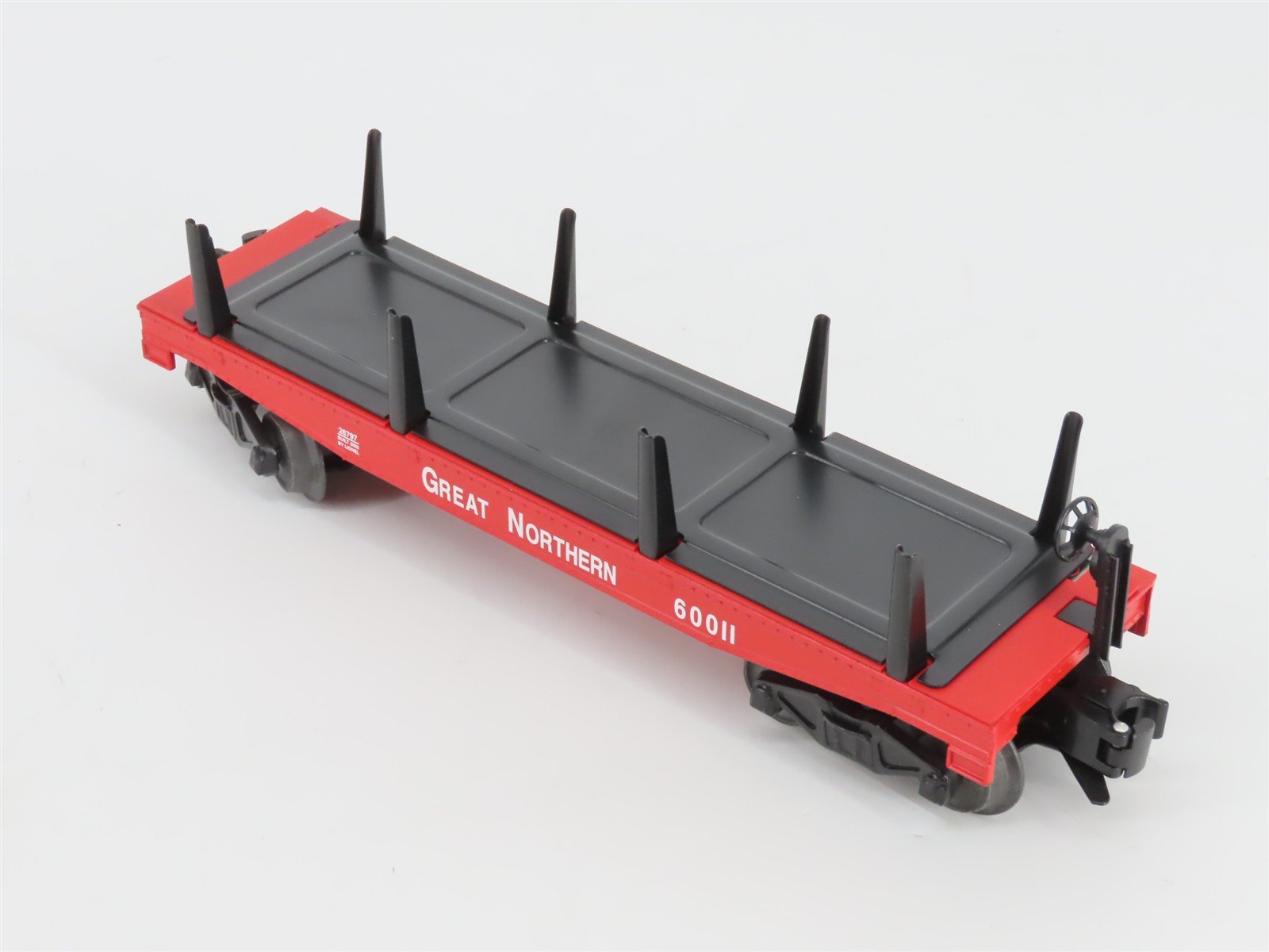 O Gauge 3-Rail Lionel 6-26797 GN Great Northern Log Dump Car #60011 w/Loads