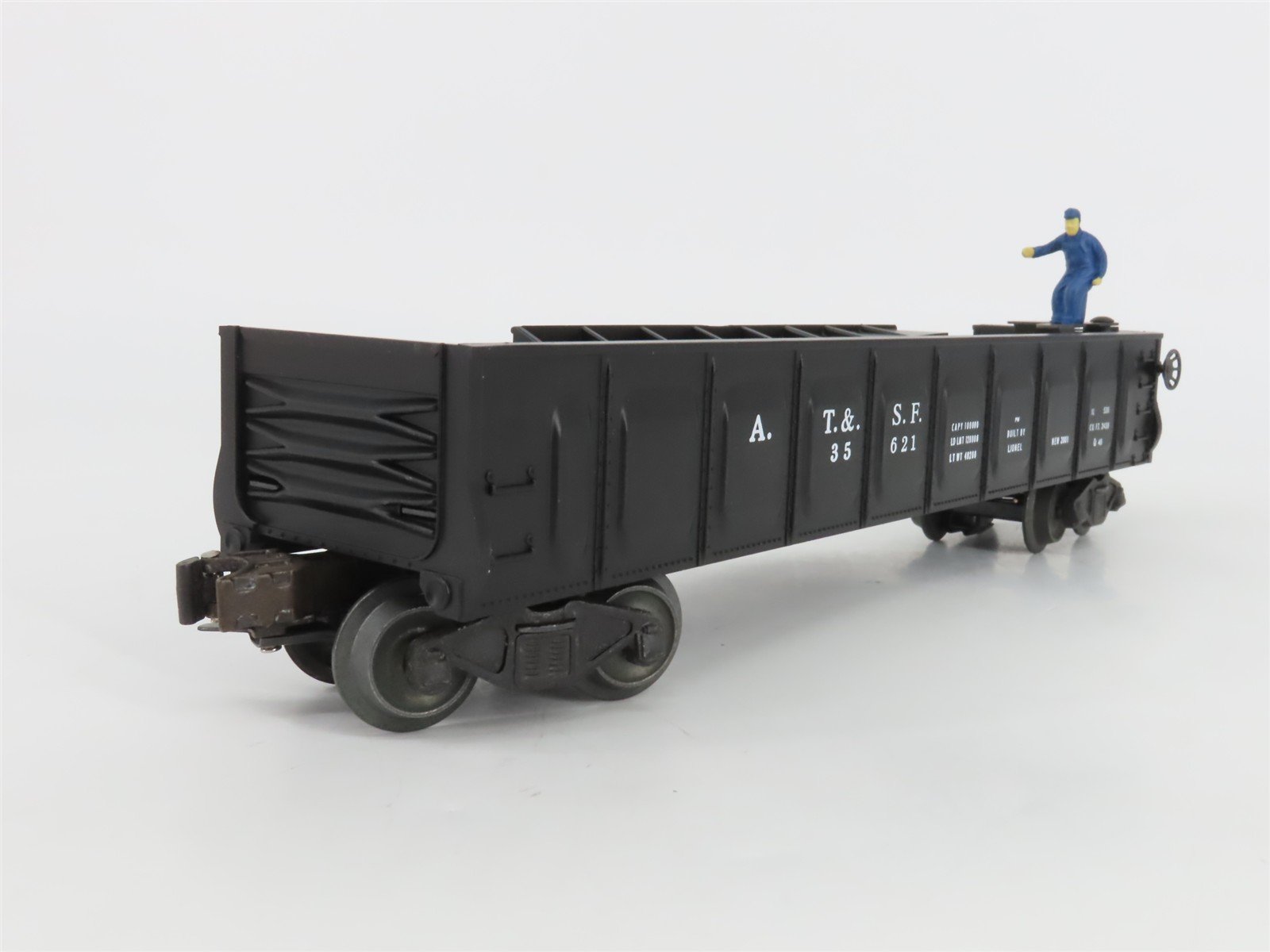 O Gauge 3-Rail Lionel 6-26757 ATSF Santa Fe Operating Barrel Gondola #35621