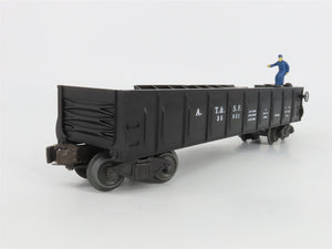 O Gauge 3-Rail Lionel 6-26757 ATSF Santa Fe Operating Barrel Gondola #35621