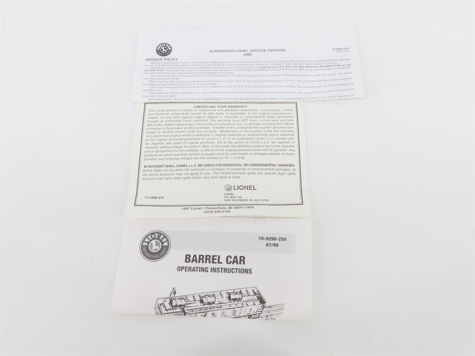 O Gauge 3-Rail Lionel 6-26757 ATSF Santa Fe Operating Barrel Gondola #35621