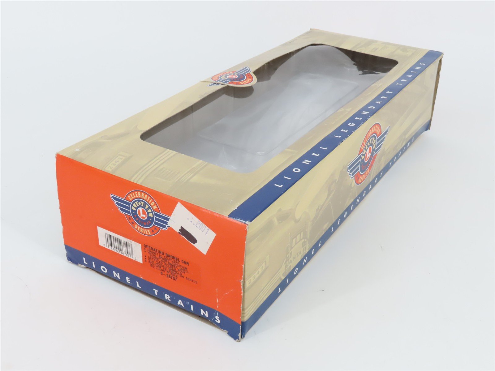 O Gauge 3-Rail Lionel 6-26757 ATSF Santa Fe Operating Barrel Gondola #35621