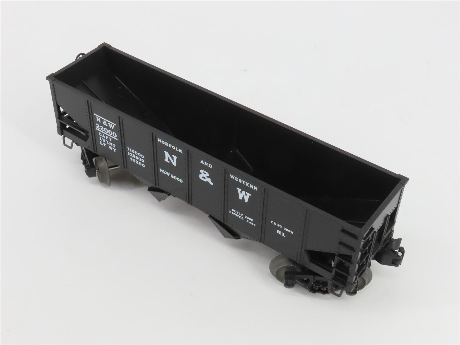 O Gauge 3-Rail Lionel 6-19885 N&W Norfolk & Western Operating Hopper #22000