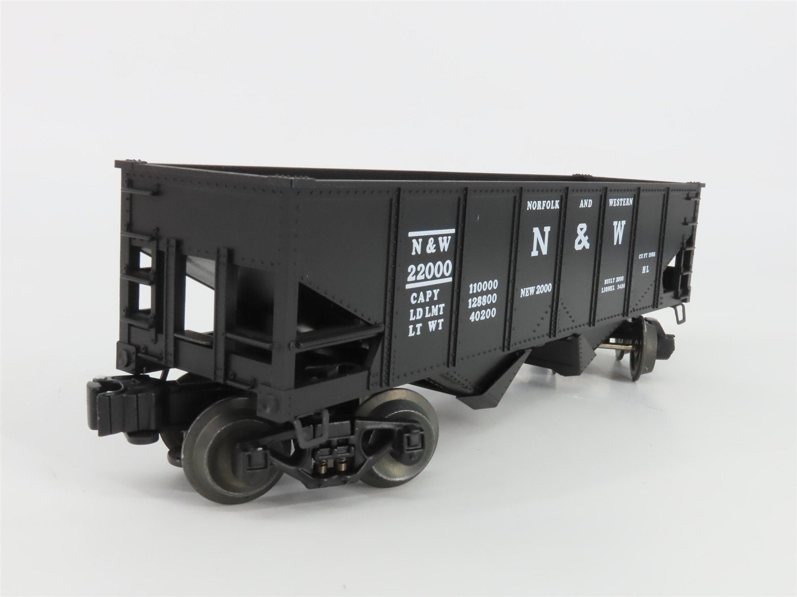 O Gauge 3-Rail Lionel 6-19885 N&W Norfolk & Western Operating Hopper #22000