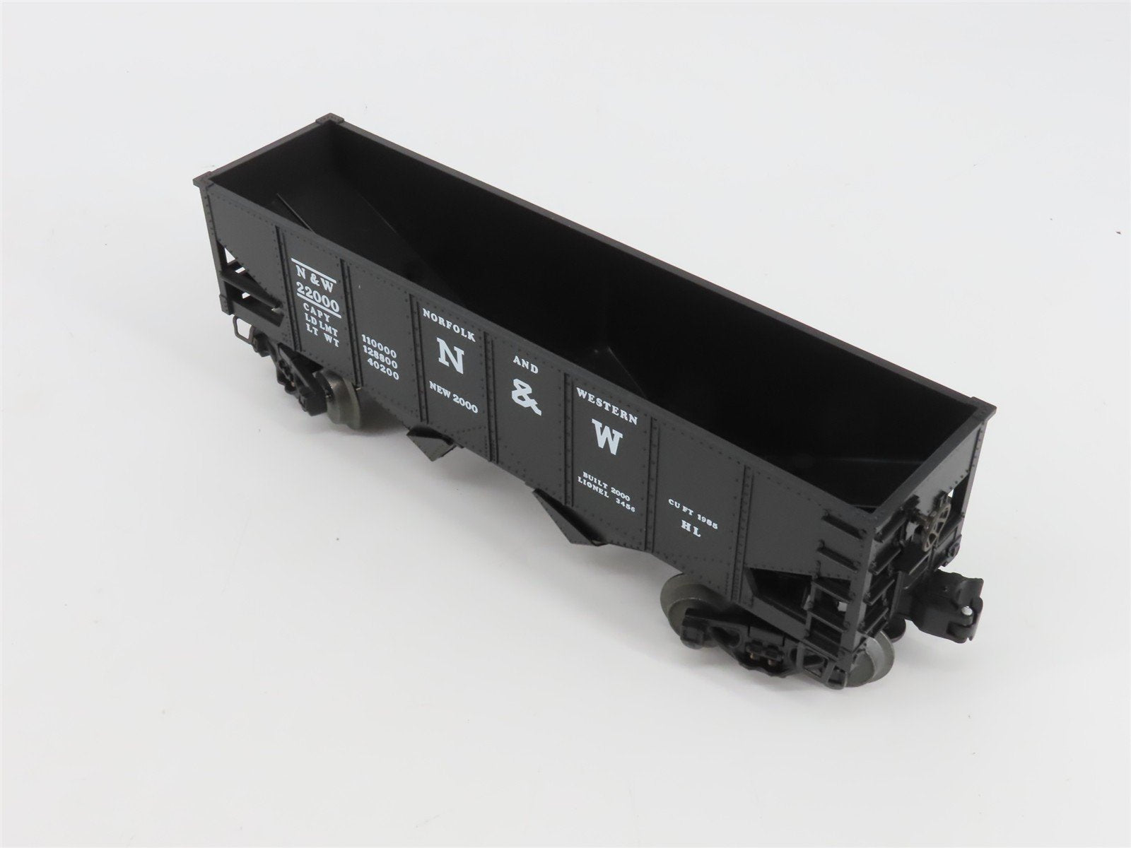 O Gauge 3-Rail Lionel 6-19885 N&W Norfolk & Western Operating Hopper #22000