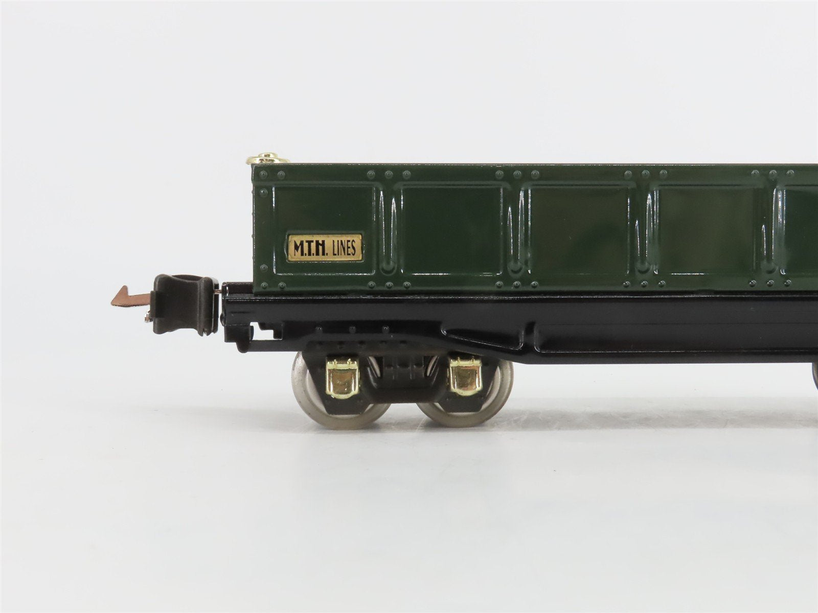 O Gauge 3-Rail MTH Tinplate 10-1042 Unlettered Green Gondola #812